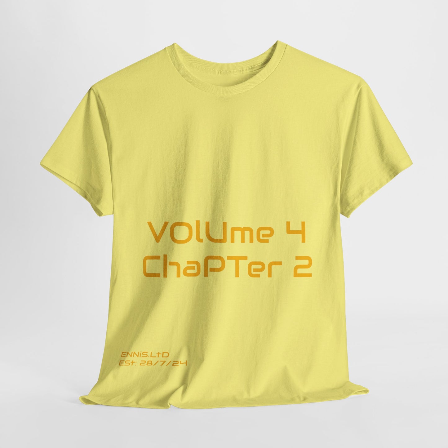 Unisex Heavy Cotton T-Shirt ChaPTer 2 Yellow Logo