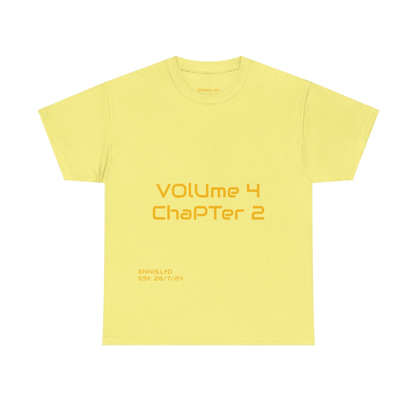 Unisex Heavy Cotton T-Shirt ChaPTer 2 Yellow Logo