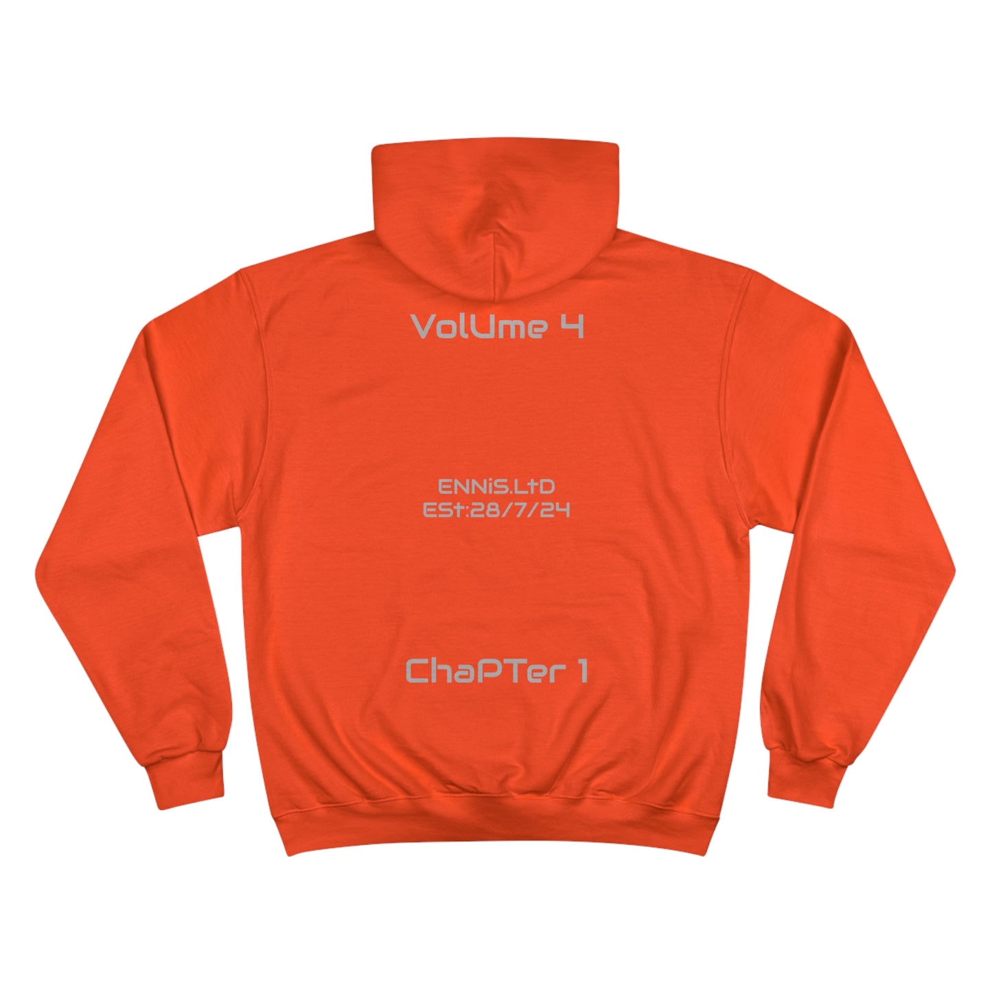 ChaPTer 1. Orange and Grey Hoodie Champion