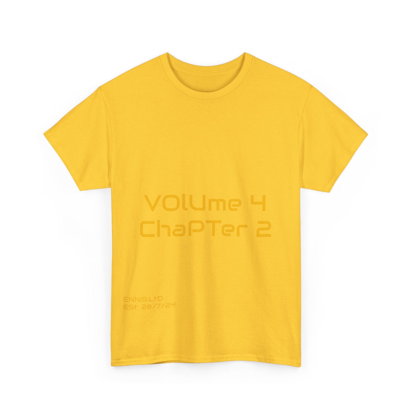 Unisex Heavy Cotton T-Shirt ChaPTer 2 Yellow Logo